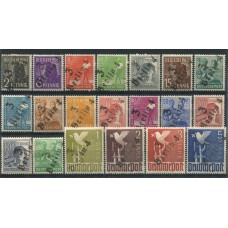 ALEMANIA ESTAMPILLA SEGUNDA GUERRA MUNDIAL OCUPACION SOVIETICA SOBRECARGAS LOCALES BEZIRK 03 BERLIN 1948 SERIE NUEVA CON GOMA RARISIMA 240 EUROS